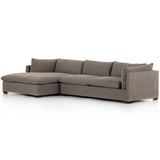 Westwood 2 Piece 131" LAF Sectional, Torrance Rock-High Fashion Home