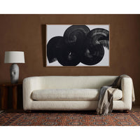 Gidget Sofa, Sheepskin Natural-Furniture - Sofas-High Fashion Home