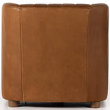 Elora Leather Chair, Dakota Tabacco-Furniture - Chairs-High Fashion Home