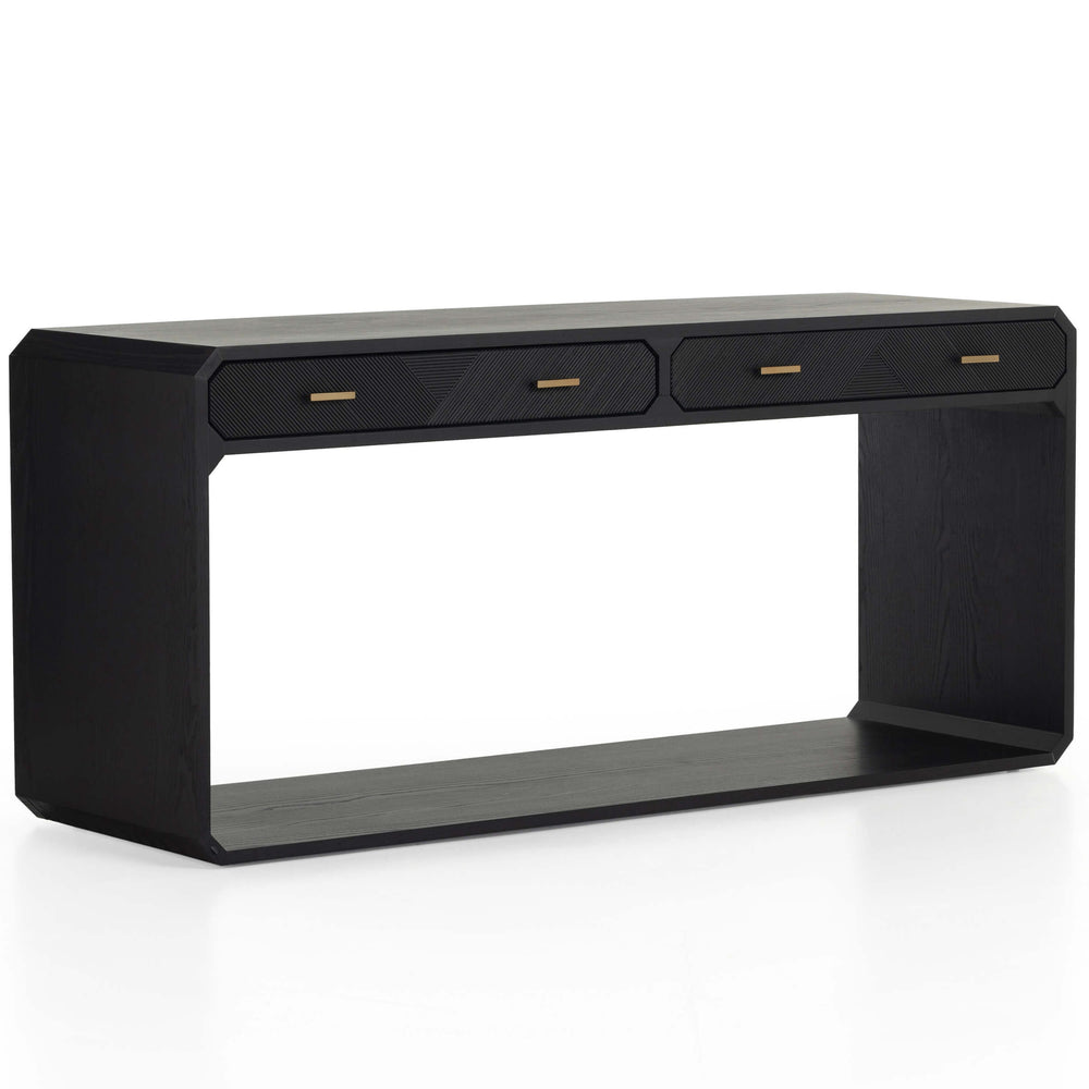 Caspian Console Table, Black Ash-Furniture - Accent Tables-High Fashion Home