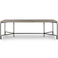 Marion Dining Table, Washed Natural-Furniture - Dining-High Fashion Home