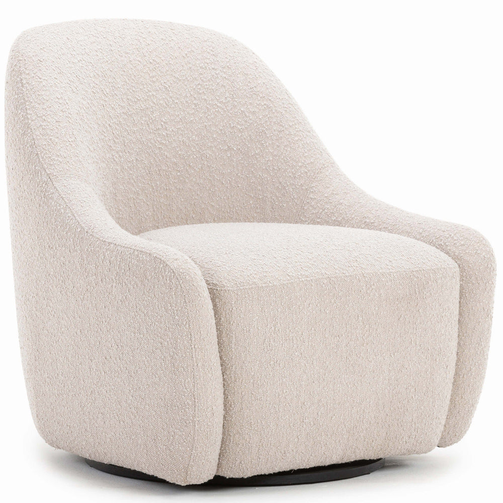 Levi Swivel Chair, Knoll Sand by Four Hands