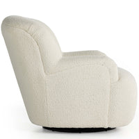 Kadon Swivel Chair, Sheepskin Natural-Furniture - Chairs-High Fashion Home