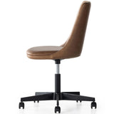 Lyka Leather Desk Chair, Sonoma Chestnut-Furniture - Office-High Fashion Home