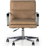Jude Leather Desk Chair, Palermo Nude-Furniture - Office-High Fashion Home