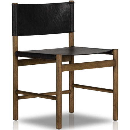 Dining Table Leather Sling Back Dining Chairs Kena Leather Dining