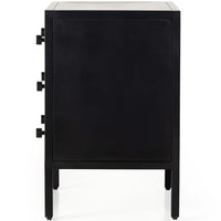 Natalia Nightstand, Natural Circle Cane-Furniture - Bedroom-High Fashion Home