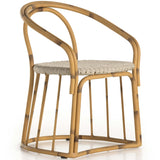 Vago Outdoor Dining Chair, Painted Rattan-High Fashion Home