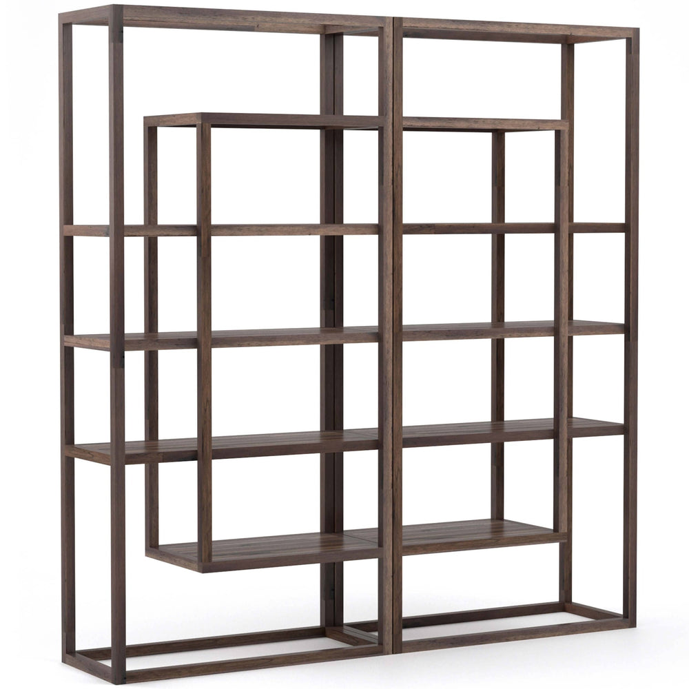 Waylon Double Bookshelf, Harvest Brown by Four Hands