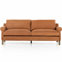 Cormac Leather Sofa, Heritage Camel-Furniture - Sofas-High Fashion Home