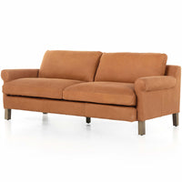 Cormac Leather Sofa, Heritage Camel-Furniture - Sofas-High Fashion Home