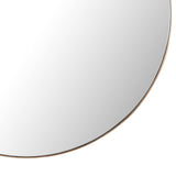 Georgina Round Mirror, Polished Brass-Accessories-High Fashion Home