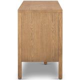 Riggs Media Console, Amber Oak-Furniture - Storage-High Fashion Home
