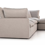 Stevie 4 Piece RAF Sectional w/ Ottoman, Destin Flannel-Furniture - Sofas-High Fashion Home
