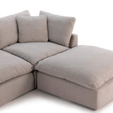 Stevie 4 Piece RAF Sectional w/ Ottoman, Destin Flannel-Furniture - Sofas-High Fashion Home