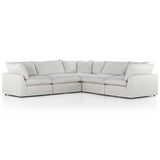 Stevie 5 Piece LAF Sectional, Anders Ivory-Furniture - Sofas-High Fashion Home