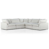 Stevie 5 Piece LAF Sectional, Anders Ivory-Furniture - Sofas-High Fashion Home