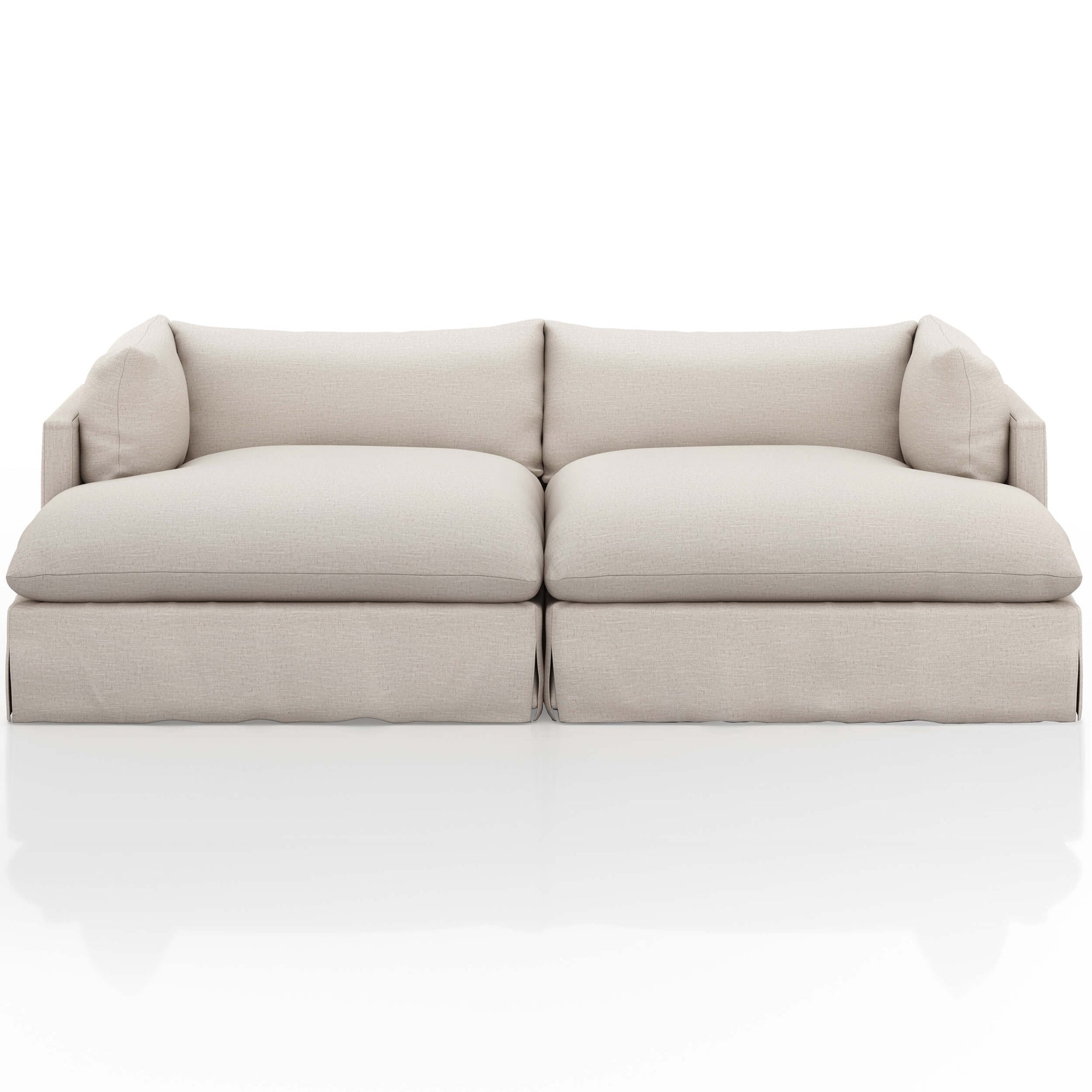 Habitat 102" Double Chaise Sectional, Valley Nimbus High Fashion Home