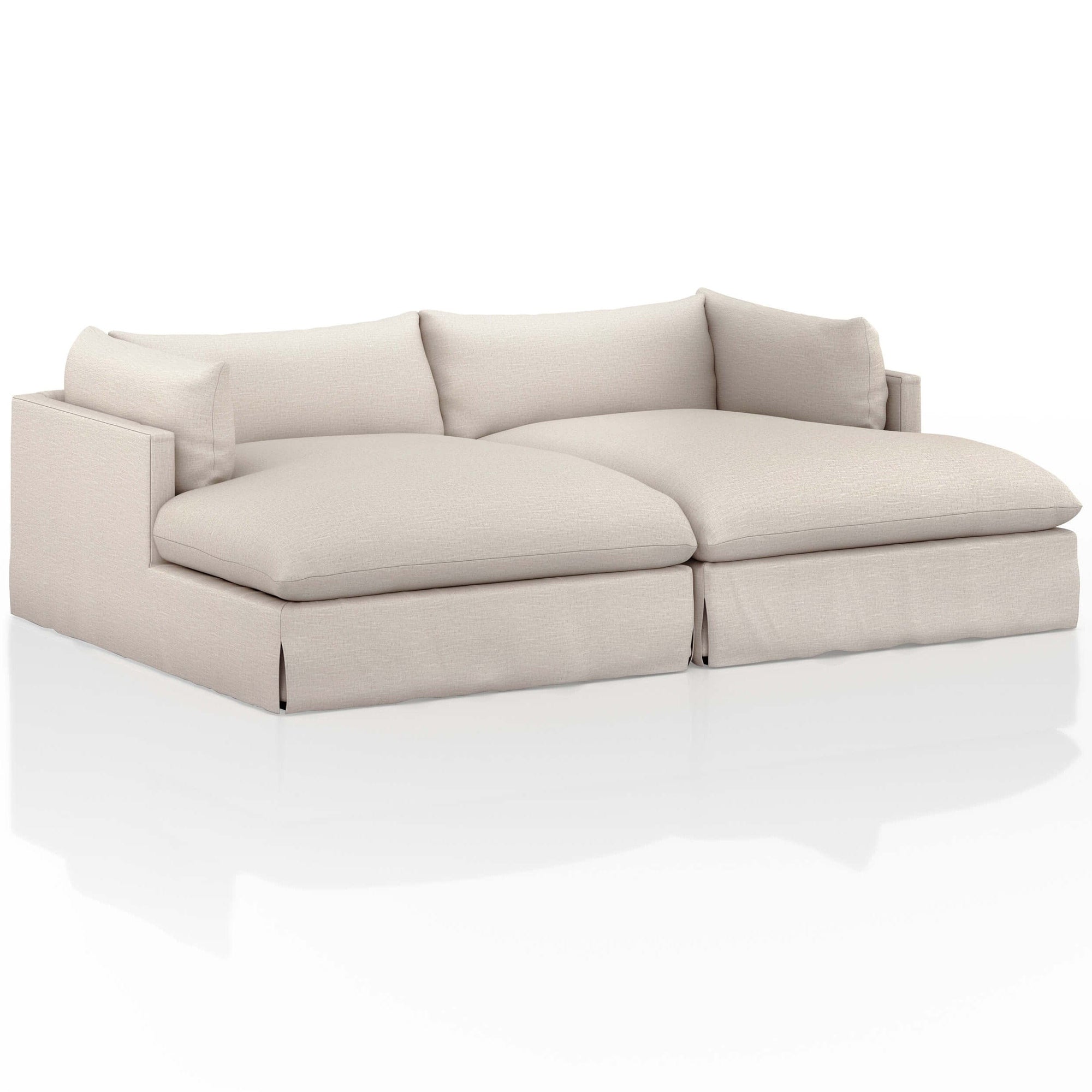Habitat 102 Double Chaise Sectional Valley Nimbus High Fashion Home