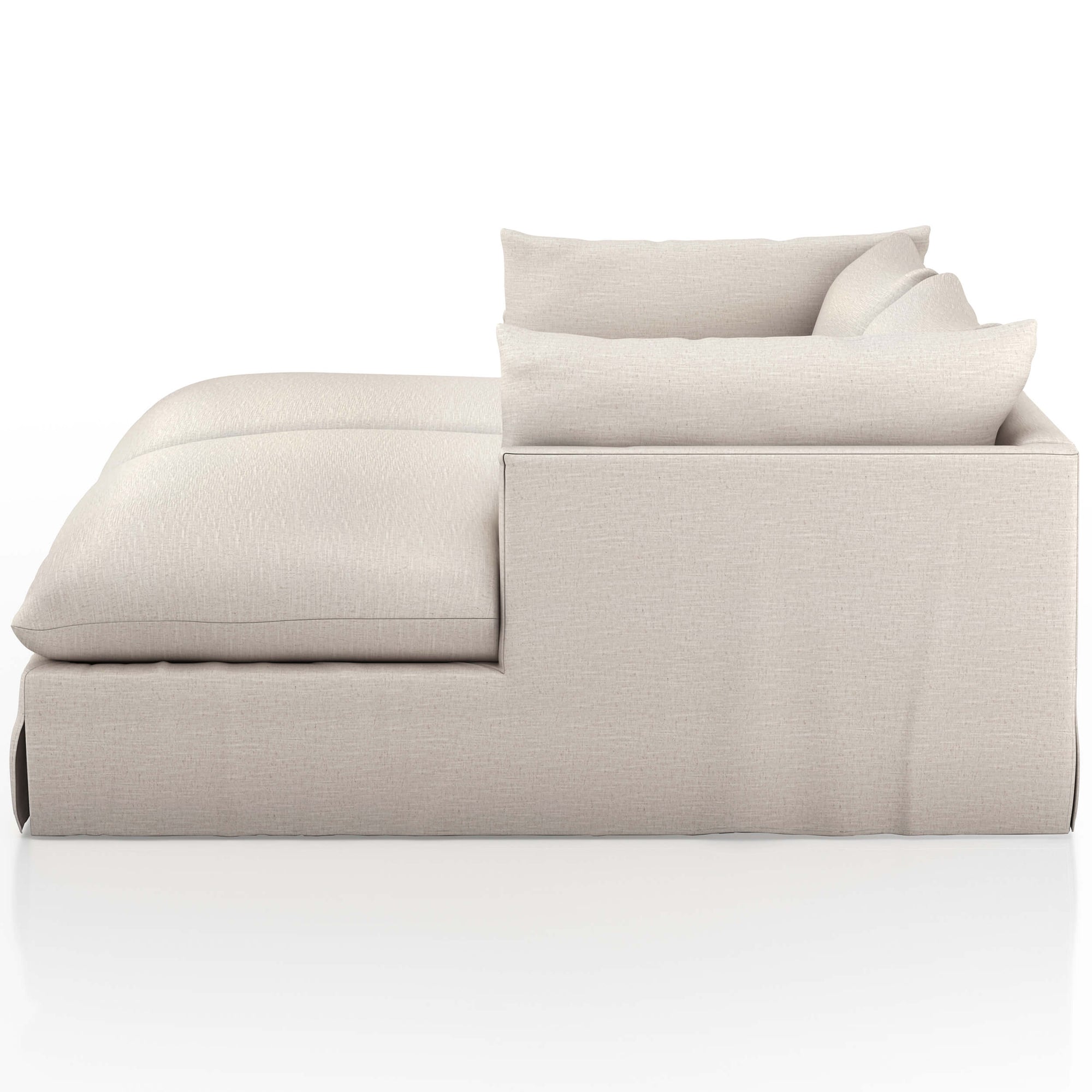 Habitat 102" Double Chaise Sectional, Valley Nimbus High Fashion Home