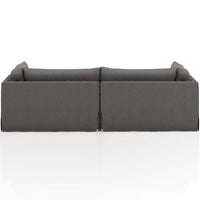 Habitat 102" Double Chaise Sectional, Fallon Charcoal-Furniture - Sofas-High Fashion Home