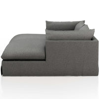 Habitat 102" Double Chaise Sectional, Fallon Charcoal-Furniture - Sofas-High Fashion Home