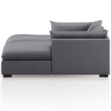 Westwood 87" Double Chaise, Bennett Charcoal-Furniture - Sofas-High Fashion Home
