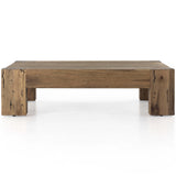 Abaso Coffee Table, Rustic Wormwood Oak-High Fashion Home