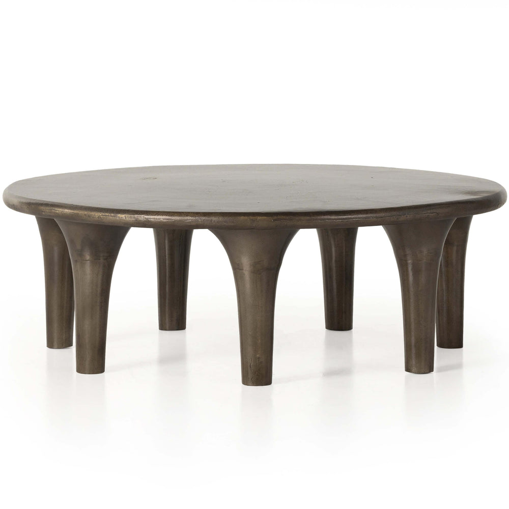 Kelden Coffee Table, Aged Bronze-Furniture - Accent Tables-High Fashion Home