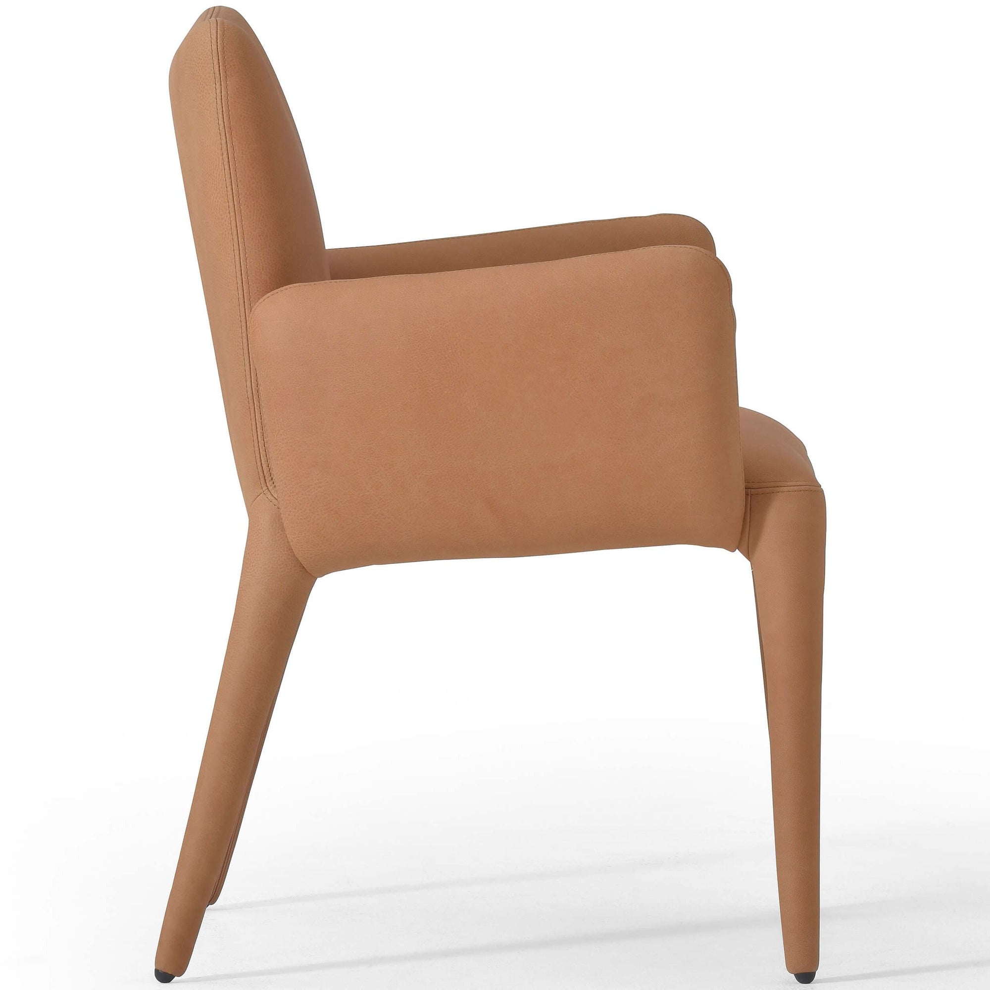 Monza Leather Arm Chair, Heritage Camel High Fashion Home