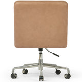 Sal Leather Desk Chair, Palermo Drift by Four Hands
