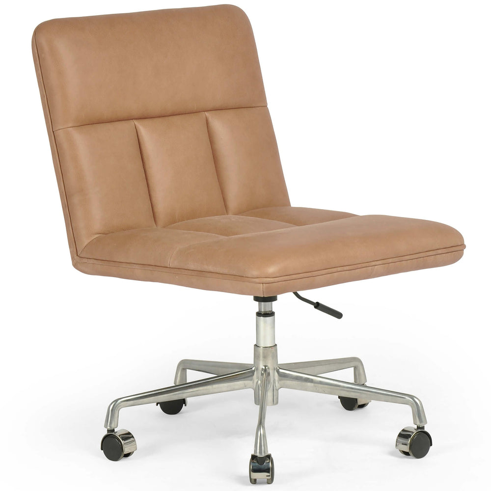 Sal Leather Desk Chair, Palermo Drift by Four Hands