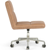 Sal Leather Desk Chair, Palermo Drift by Four Hands