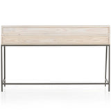 Trey Writing Desk with 5 Drawers Organizer, Dove Poplar-Furniture - Office-High Fashion Home