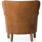 Wycliffe Leather Chair, Vintage Soft Camel-Furniture - Chairs-High Fashion Home
