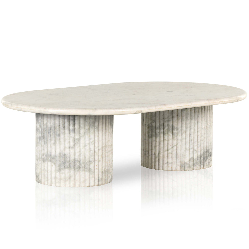 Oranda Coffee Table, White by Four Hands