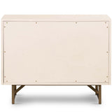Van Rectangular Nightstand, Alabaster