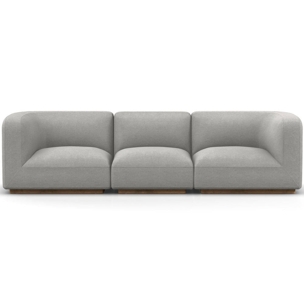 Mabry 3 Piece Sectional, Gibson Silver