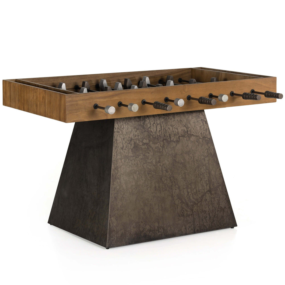 Foosball Table, Natural Brown Guanacaste-Furniture - Accent Tables-High Fashion Home