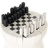 Chess Table, Ivory-Furniture - Accent Tables-High Fashion Home