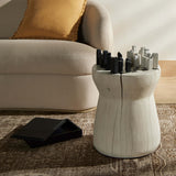 Chess Table, Ivory-Furniture - Accent Tables-High Fashion Home