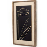 Abstract Botanic Line Drawing by Roseanne Kenny, Taupe-Accessories Artwork-High Fashion Home
