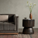 Tino End Table, Rubbed Black