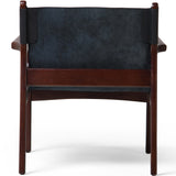 Rafi Leather Chair, Ebony