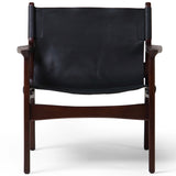 Rafi Leather Chair, Ebony