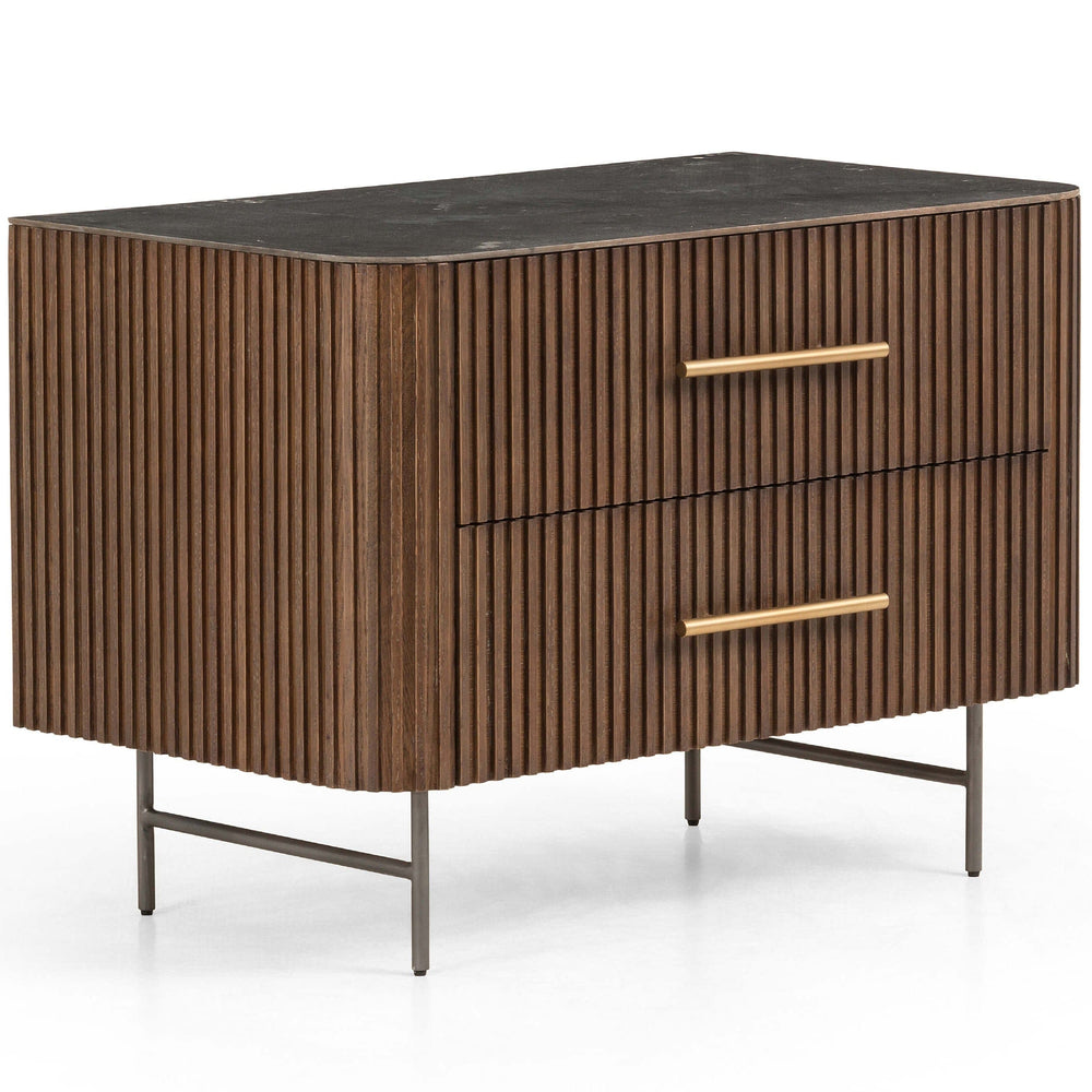 Fletcher Large Nightstand, Terra Brown by Four Hands