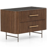 Fletcher Large Nightstand, Terra Brown by Four Hands