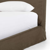 Daphne Slipcover Bed, Brussels Coffee by Four Hands
