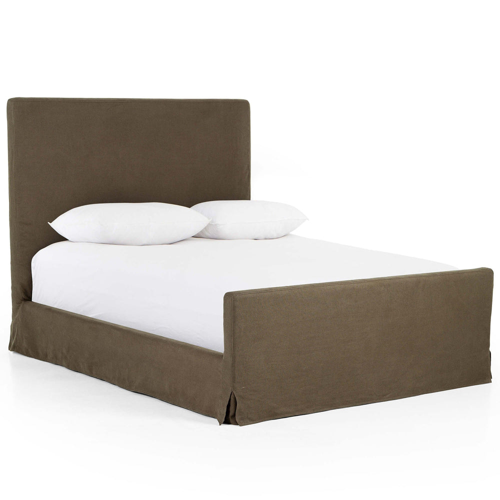 Daphne Slipcover Bed, Brussels Coffee by Four Hands