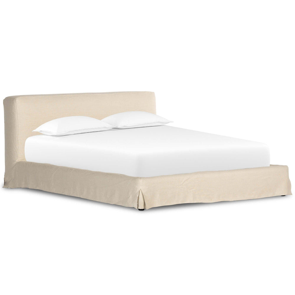Aidan Slipcover Bed, Brussels Natural by Four Hands